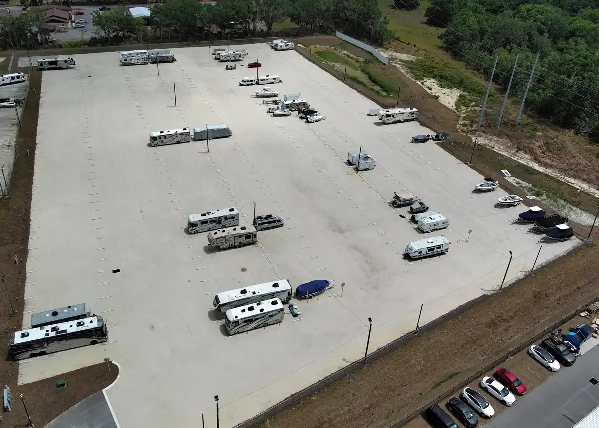 Drone Photo of parking lot